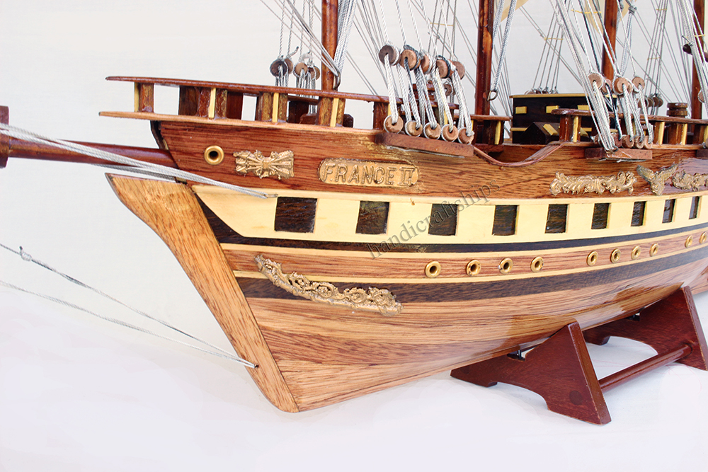 Thuyền trang trí nhà cửa France II thân 60cm C