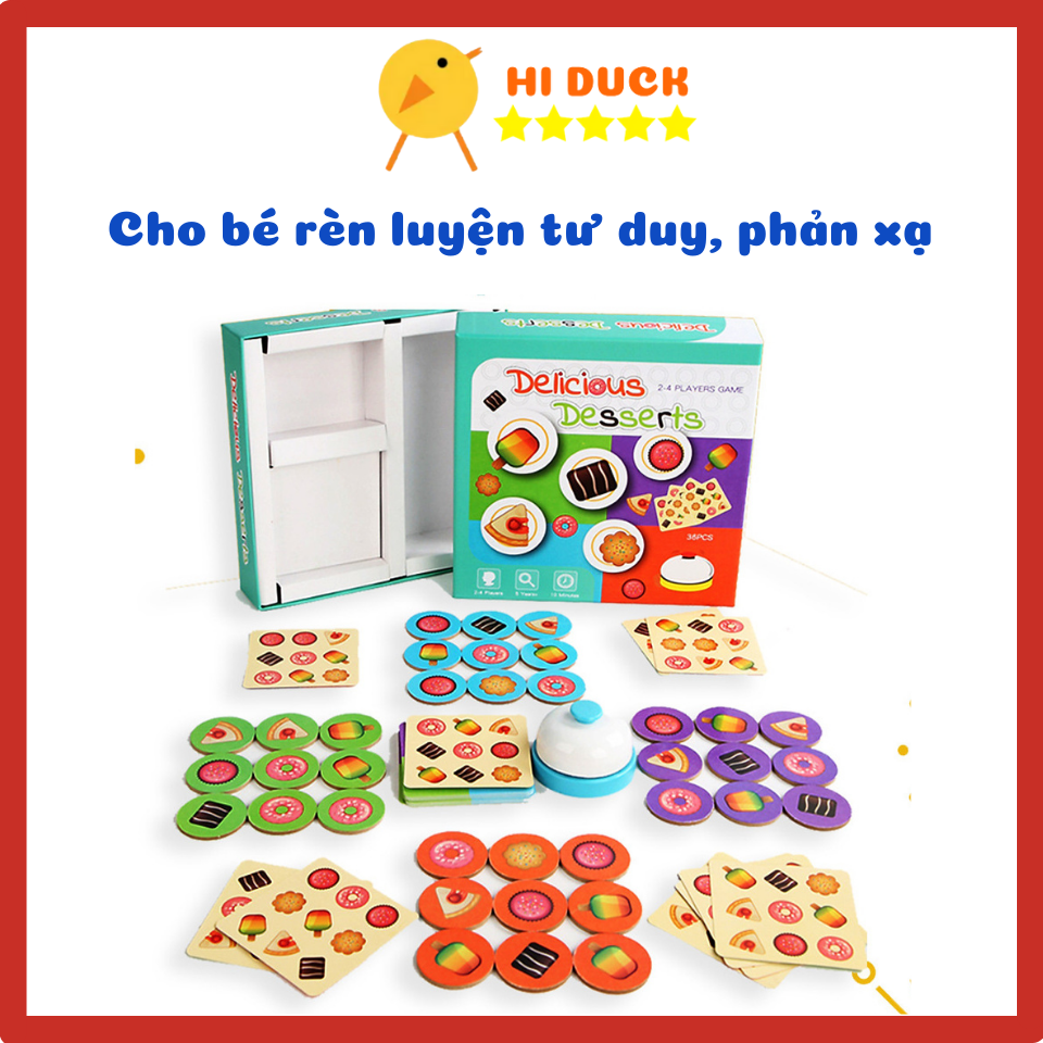 Thẻ Ghép Hình Các Loại Bánh Cho Bé Nhận Biết Và Phát Triển Tư Duy