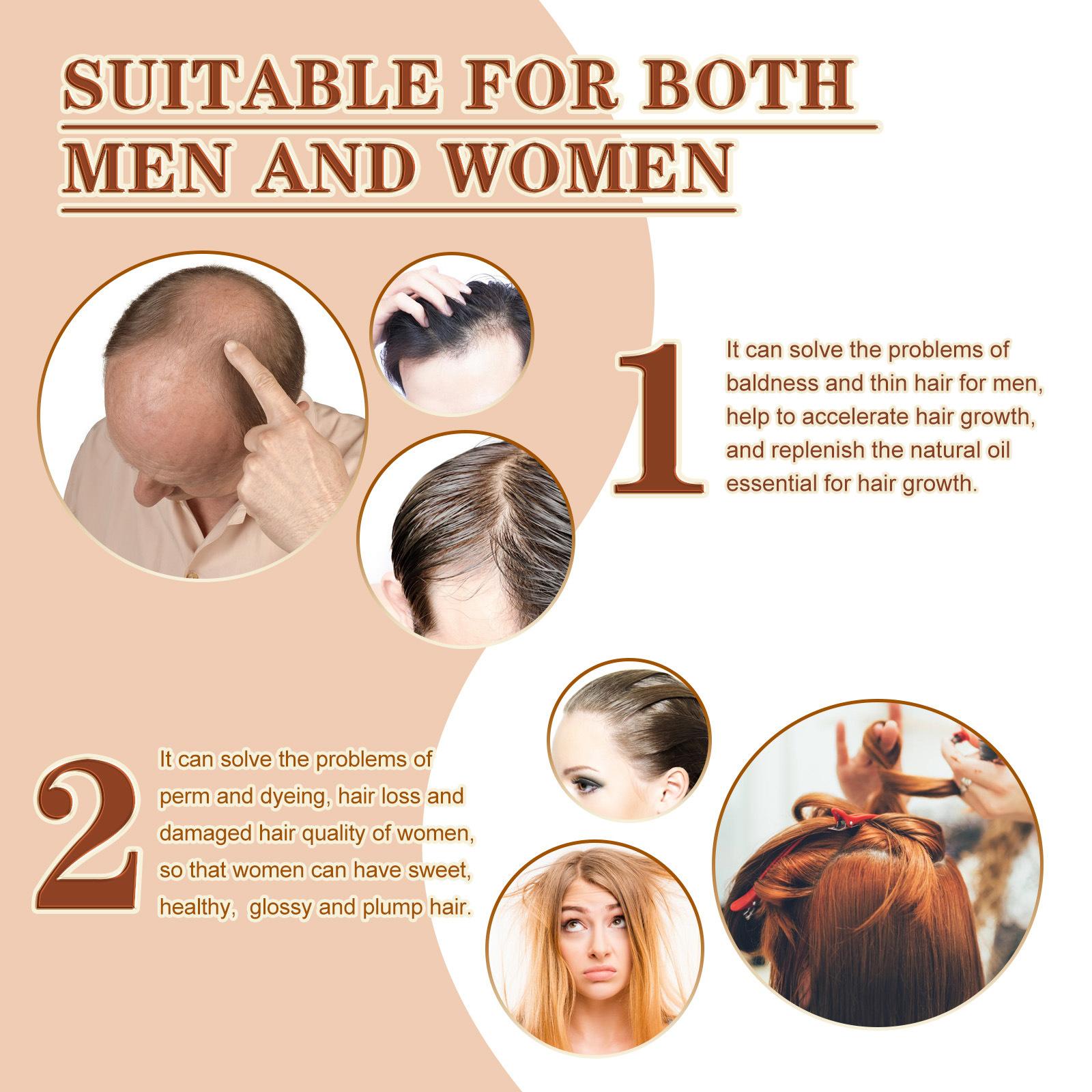 EELHOE 50ml Hair Growth Oil Nourishing Hair Anti-Breakage Repair Dry Frizzy Hair Growth Treatment Oil