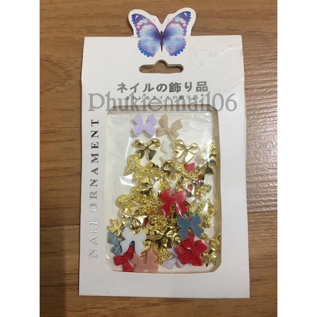 Charm nơ trang trí móng