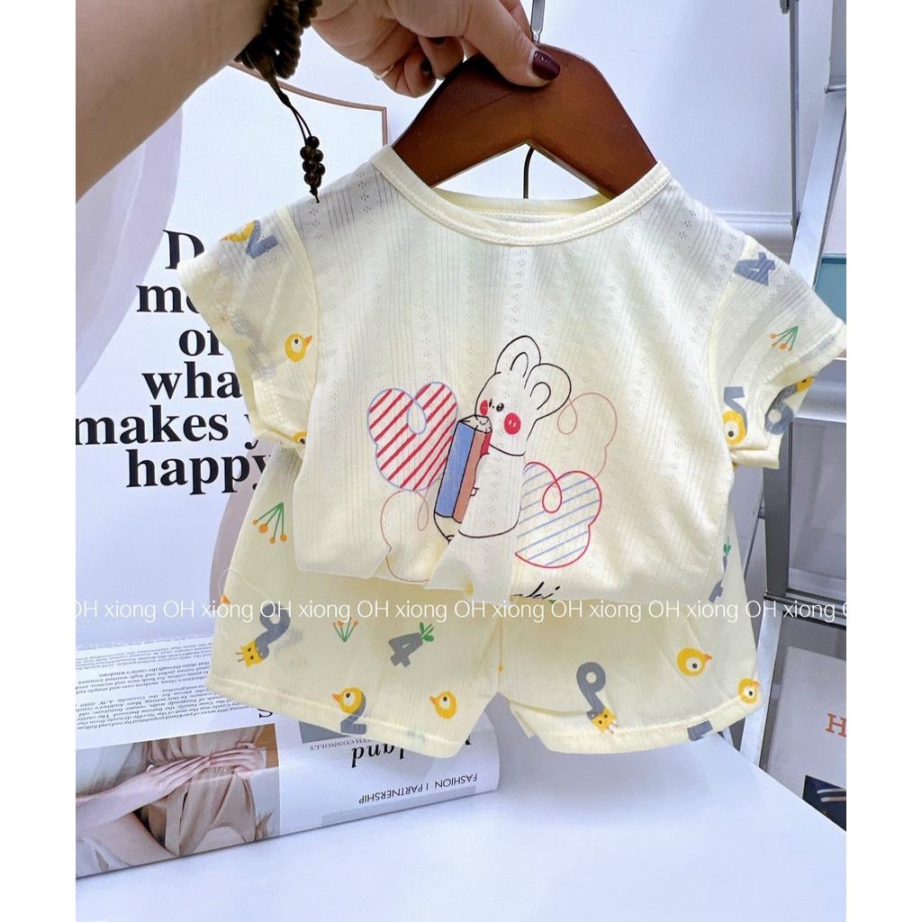 ĐỒ BỘ CỘC TAY CHO BÉ CHẤT THÔNG HƠI XUẤT NHẬT IN HÌNH SIÊU DỄ THƯƠNG