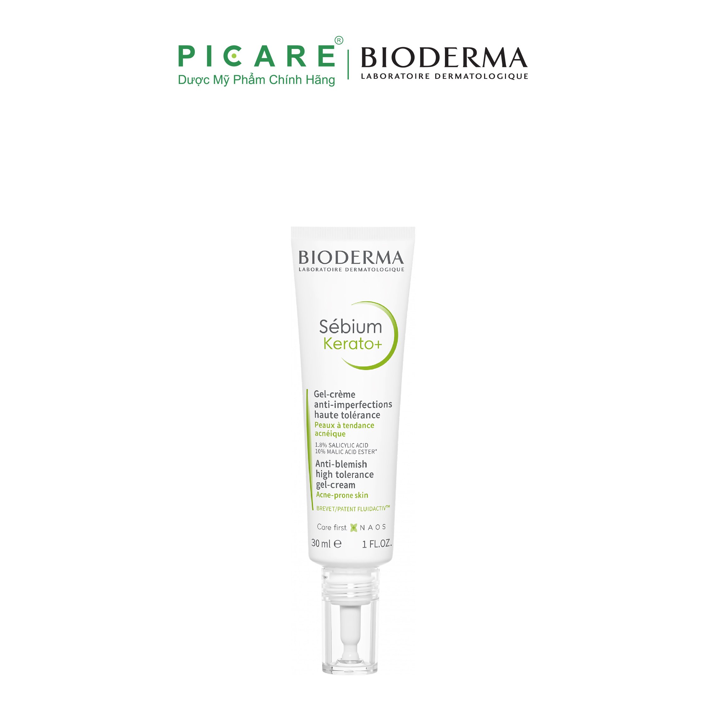 Kem Dưỡng Hỗ Trợ Giảm Mụn Chuyên Sâu Cho Da Mụn Nhẹ Đến Trung Bình Bioderma Sébium Kerato+ 30ml