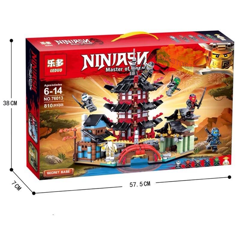Đồ chơi lắp ráp - Đền Airjitzu - LEDUO 76013 - Ninja Thunder Swordman - Lắp ráp xếp hình nhân vật cho bé