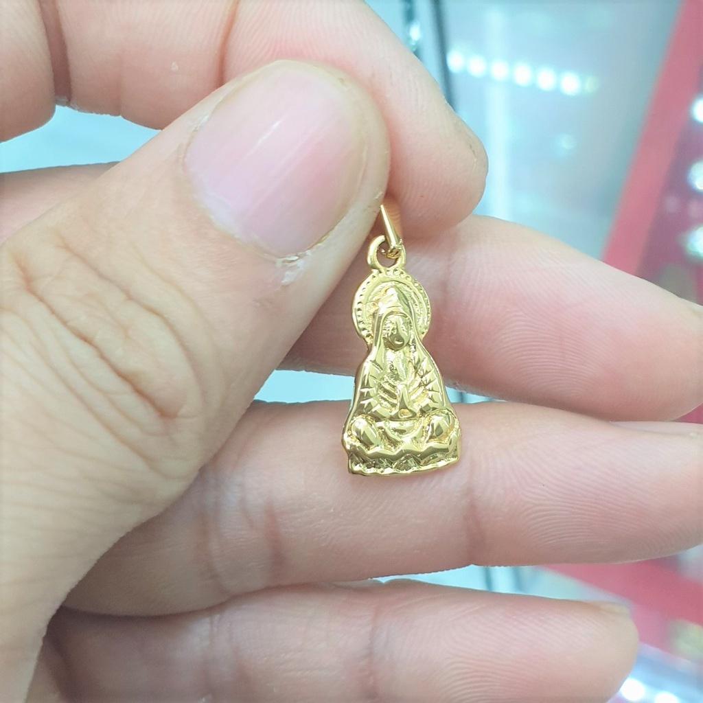 Mặt Tượng Quan Âm Nhỏ 2,1CM Cao Cấp - Dùng lâu dài không đen không kiêng mồ hôi muối