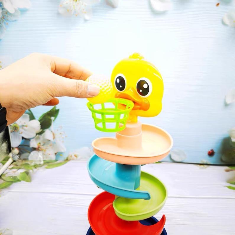 Đồ Chơi Bóng Rổ Nhựa ABS, Ném Bóng Cầu Trượt Vịt Trong Nhà, An Toàn Cao Cấp Cho Bé