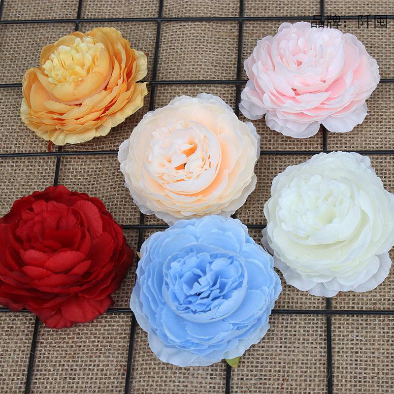 Đầu Hoa Mẫu Đơn 8CM Nhiều Cánh Trang Trí Đồ Handmade Đạo Cụ Chụp Ảnh