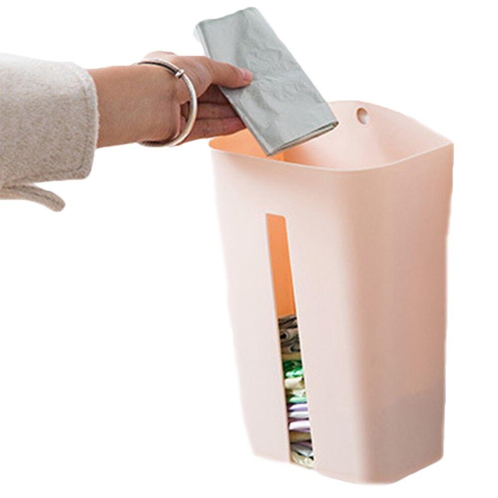 1 PC garbage bag storage box kitchen bedroom bathroom storage rack organize bag home creative plastic bag dispenser