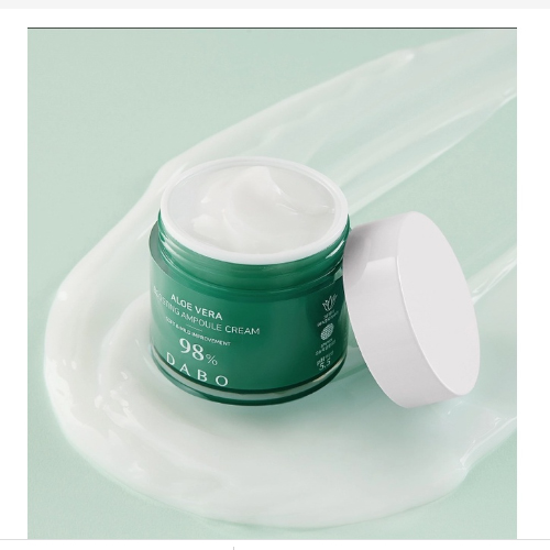 Kem Cấp Ẩm Lô Hội Chuyên Sâu Dành Cho Da Mặt Cân Bằng Tự Nhiên Dabo Vera Boosting Ampoule Cream - Độ pH 5.5