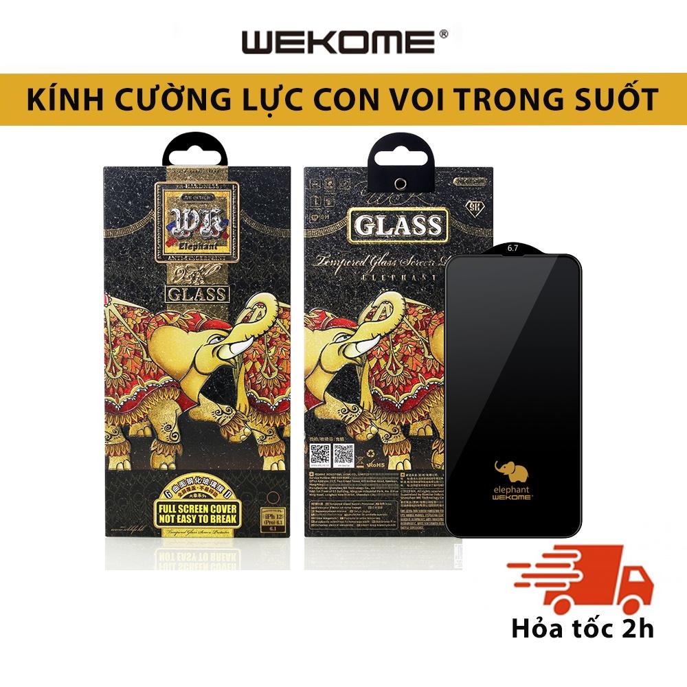 Kính cường lực voi Elephant 9D bảo vệ cạnh viền hộp sắt Hàng Nhập Khẩu WEKOME 032 018 019