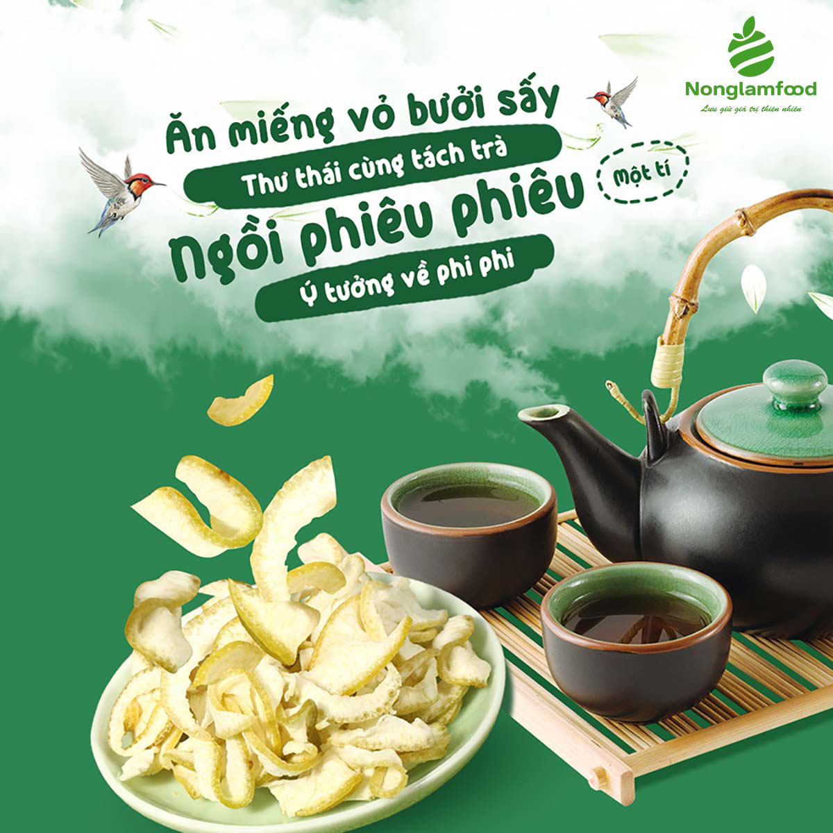 Vỏ Bưởi Sấy Dẻo Nông Lâm Food, Trái Cây Sấy Dẻo Dinh Dưỡng Ăn Liền, Hỗ Trợ Giảm Cân, Làm Đẹp Da, Tăng Đề Kháng, Giải Cảm Viêm – Hàng Chính Hãng