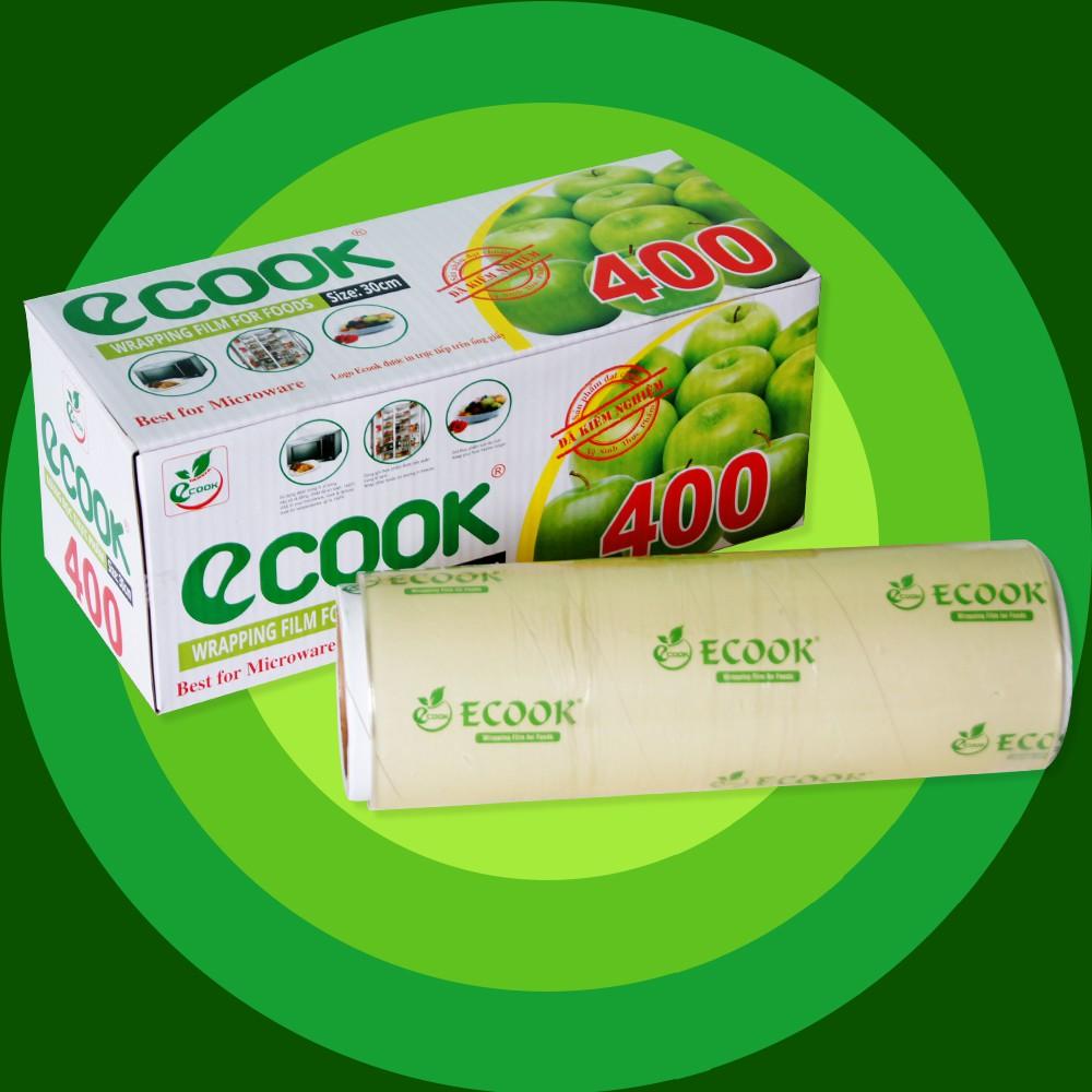 Màng bọc thực phẩm Ecook E400 (Cam kết hàng Việt chất lượng) 30cmx250m