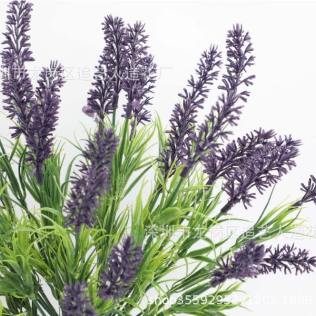 Hoa Oải Hương Lavender giả trang trí kiểu dáng xinh xắn