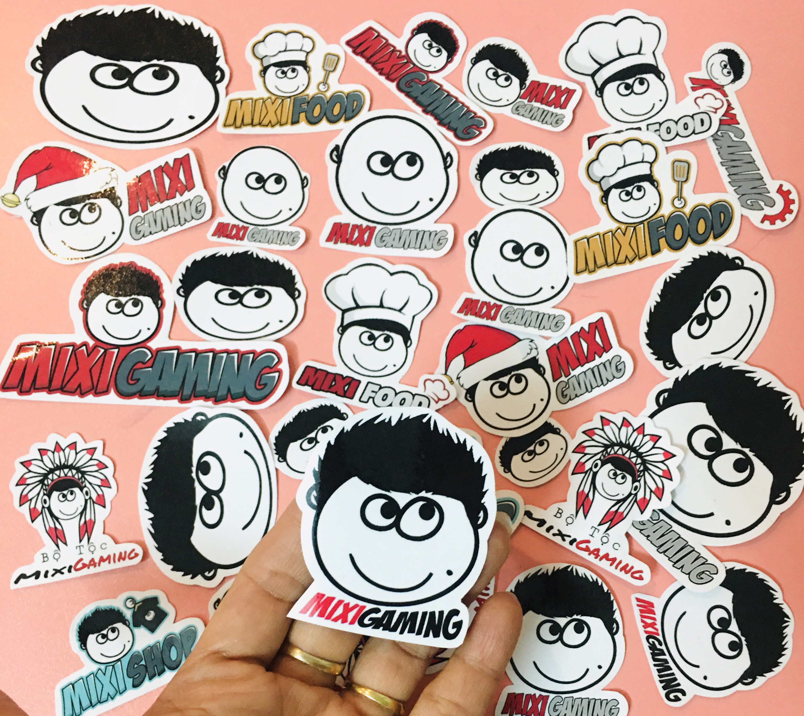 Set 30 Sticker Hình Độ Mixi