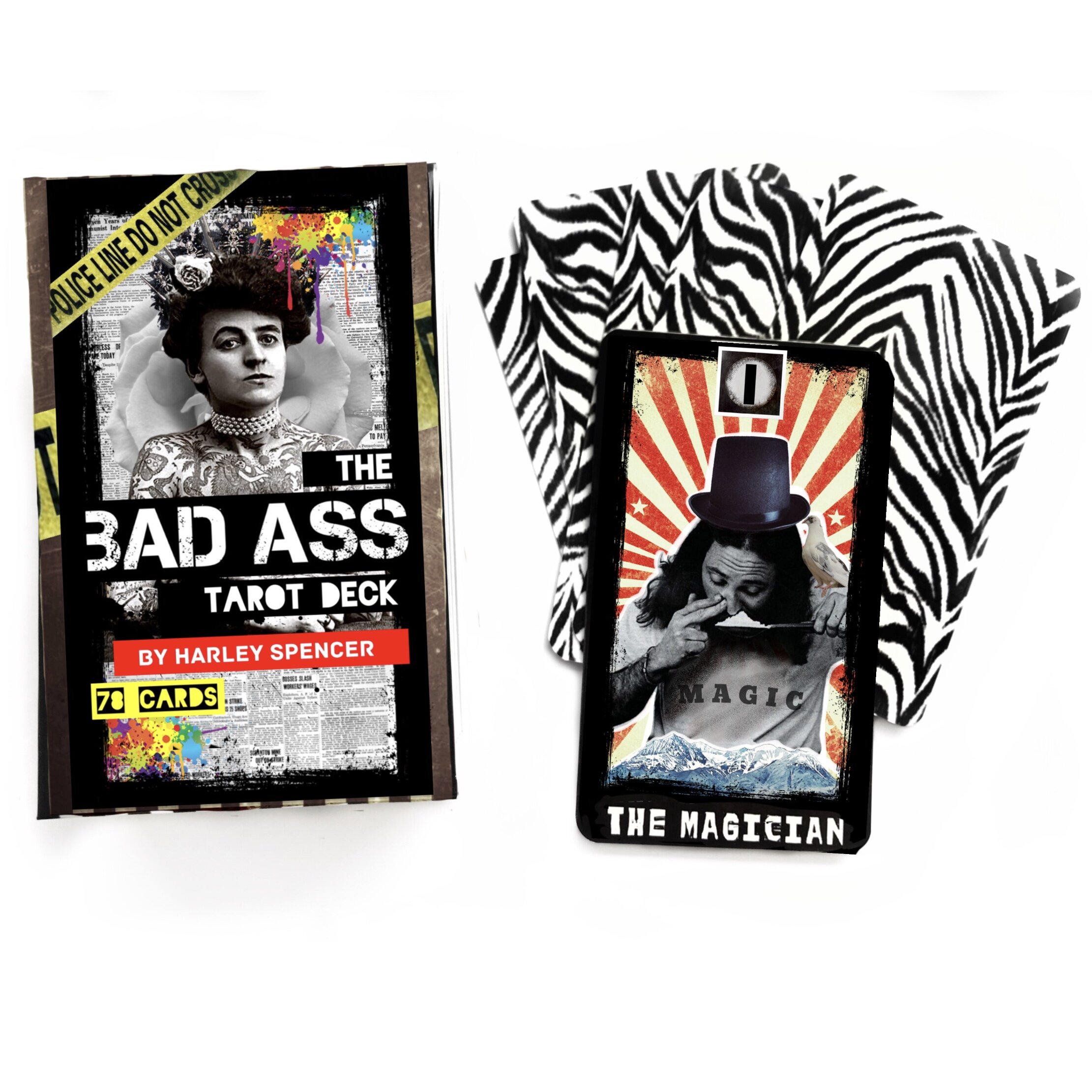 Bộ bài Badass Tarot 78 lá bài đá thanh tẩy
