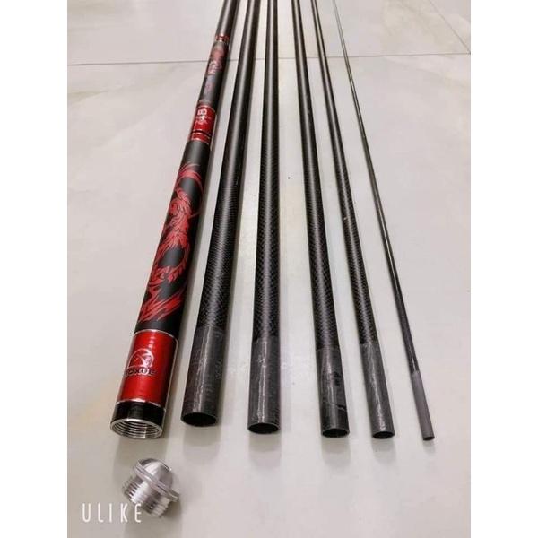 Cần Câu Tay Xích Long 6H CacBon _Tặng ngọn phụ