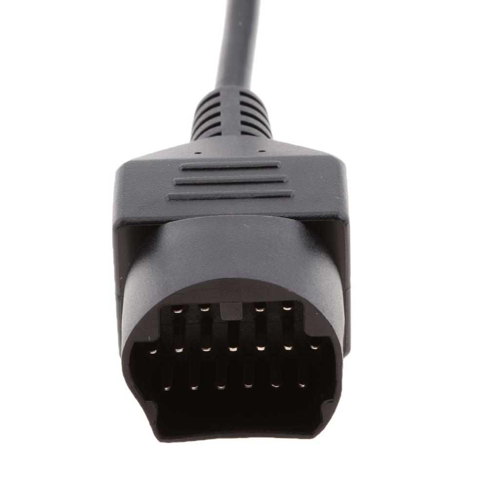 Phép Màu Sáng 17 Pin OBD1 để 16Pin OBD2 OBDII Chẩn Đoán Cổng Kết Nối Cáp dành cho Xe Mazda