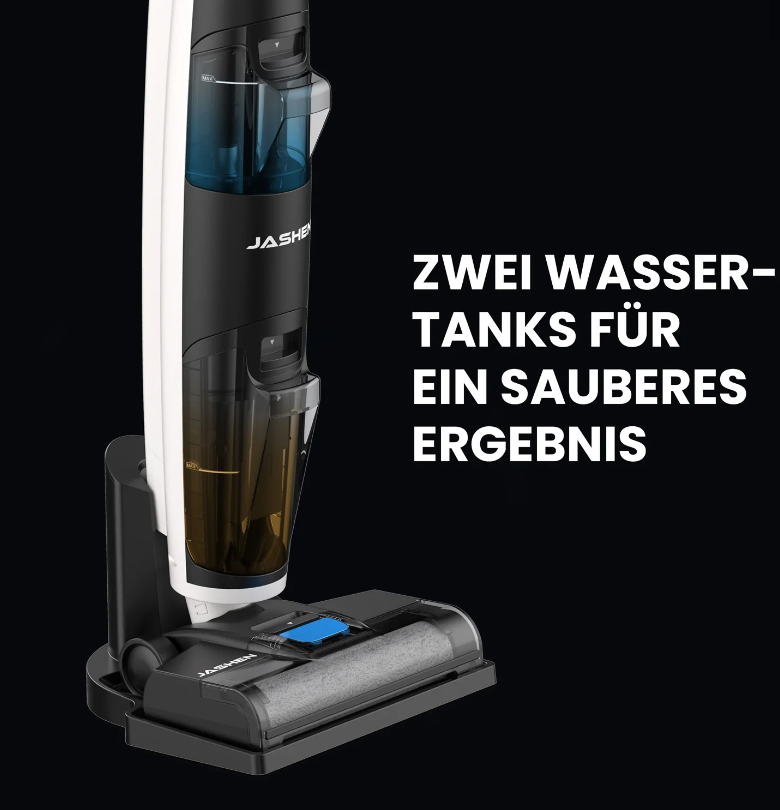 Máy Hút Bụi Không Dây Cầm Tay Và Lau Sàn JASHEN F12, Khử Khuẩn Tia UV, Giặt Giẻ Lau Nhà Tự Động Công Suất 50W - Hàng Chính Hãng