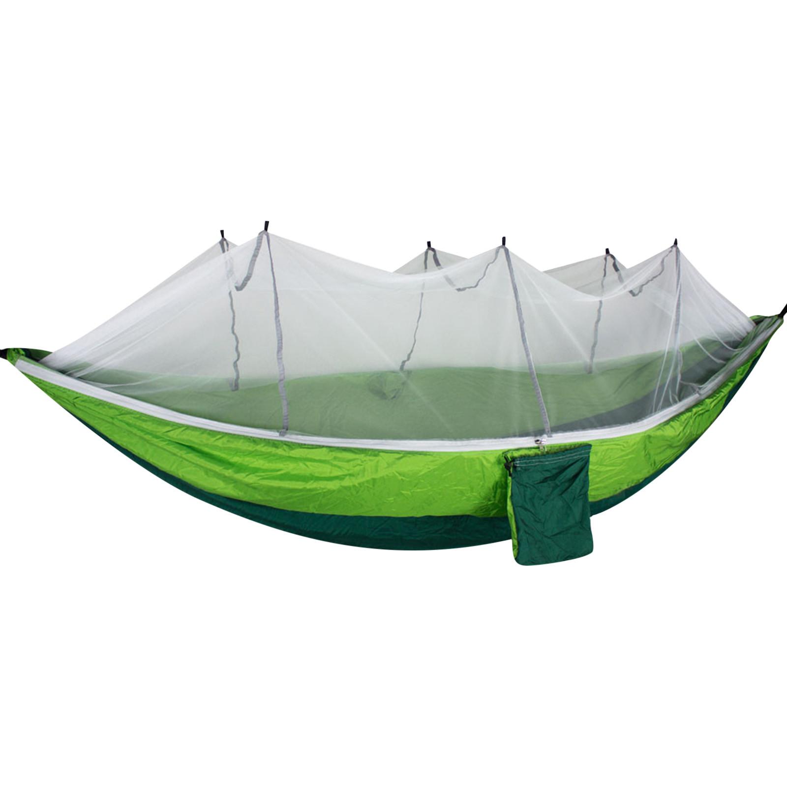 260*140 Cm Cắm Trại Võng Đi Xoay Với Muỗi Lưới Nylon Võng Siêu Nhẹ Ngoài Trời Săn Du Lịch Di Động Võng Lều