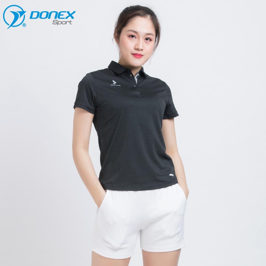 Áo Thể Thao Nữ Có Cổ DONEXPRO Form Chuẩn, Tôn Dáng Người Mặc, Chất Liệu Thoáng Hơi Và Thoải Mái Vận Động AC-3376