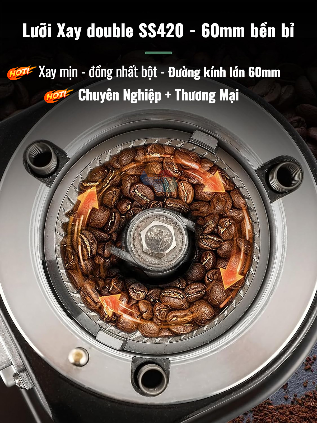 Máy Xay Cà Phê G9 Xay Hạt Cafe Pha Espresso, 19 Cấp Độ Xay Thô Đến Mịn, Lưỡi Phẳng Cho Gia Đình và Quán Cà Phê, Nhà Hàng, Hàng Chính Hãng