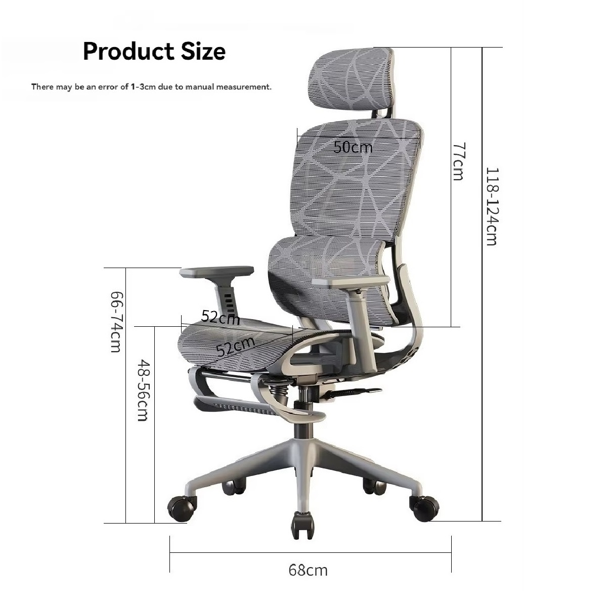 Office Furniture with Tilt Lock and Lumbar Support, Adjustable Arms, With Footrest. Nội thất văn phòng có khóa nghiêng và hỗ trợ thắt lưng, tay vịn có thể điều chỉnh, có chỗ để chân