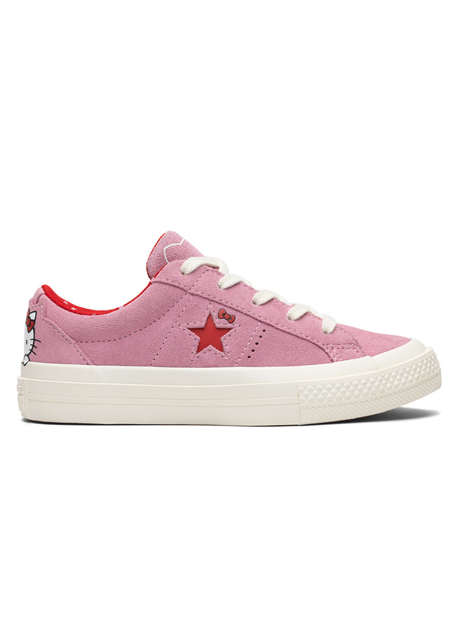 Mua Giay Sneaker Unisex Converse x Hello Kitty One Star Suede Pink Low Tiki