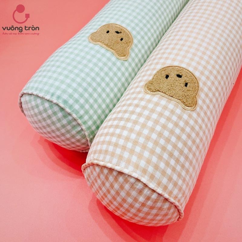 Gối Ôm ,Chặn Cotton Cho Bé Cao Cấp Vuông Tròn