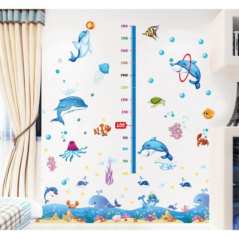 DECAL CHO BÉ _ Decal THÚ dán tường Combo tranh ghép trang trí phòng trẻ em hình động vật ngộ nghĩnh SIÊU ĐẸP