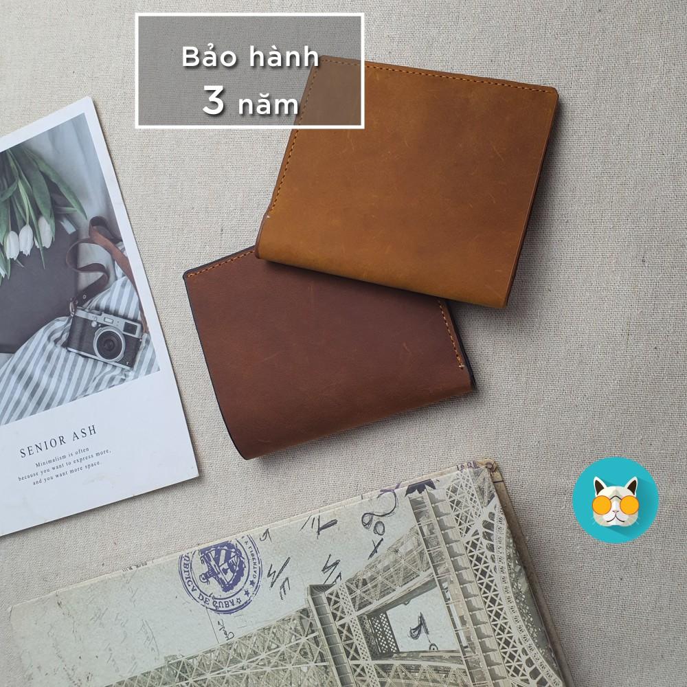 Ví da đứng nam da sáp WS104