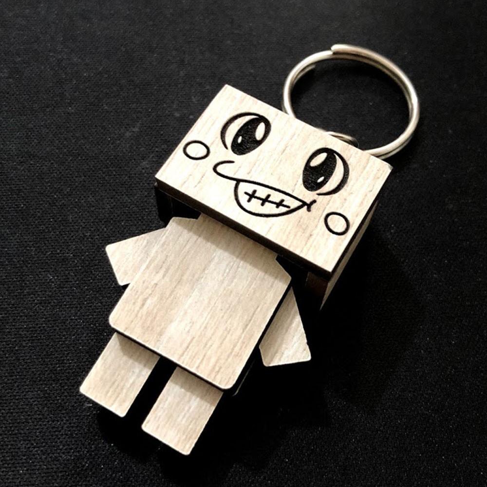 Móc khóa Danbo người gỗ siêu dễ thương