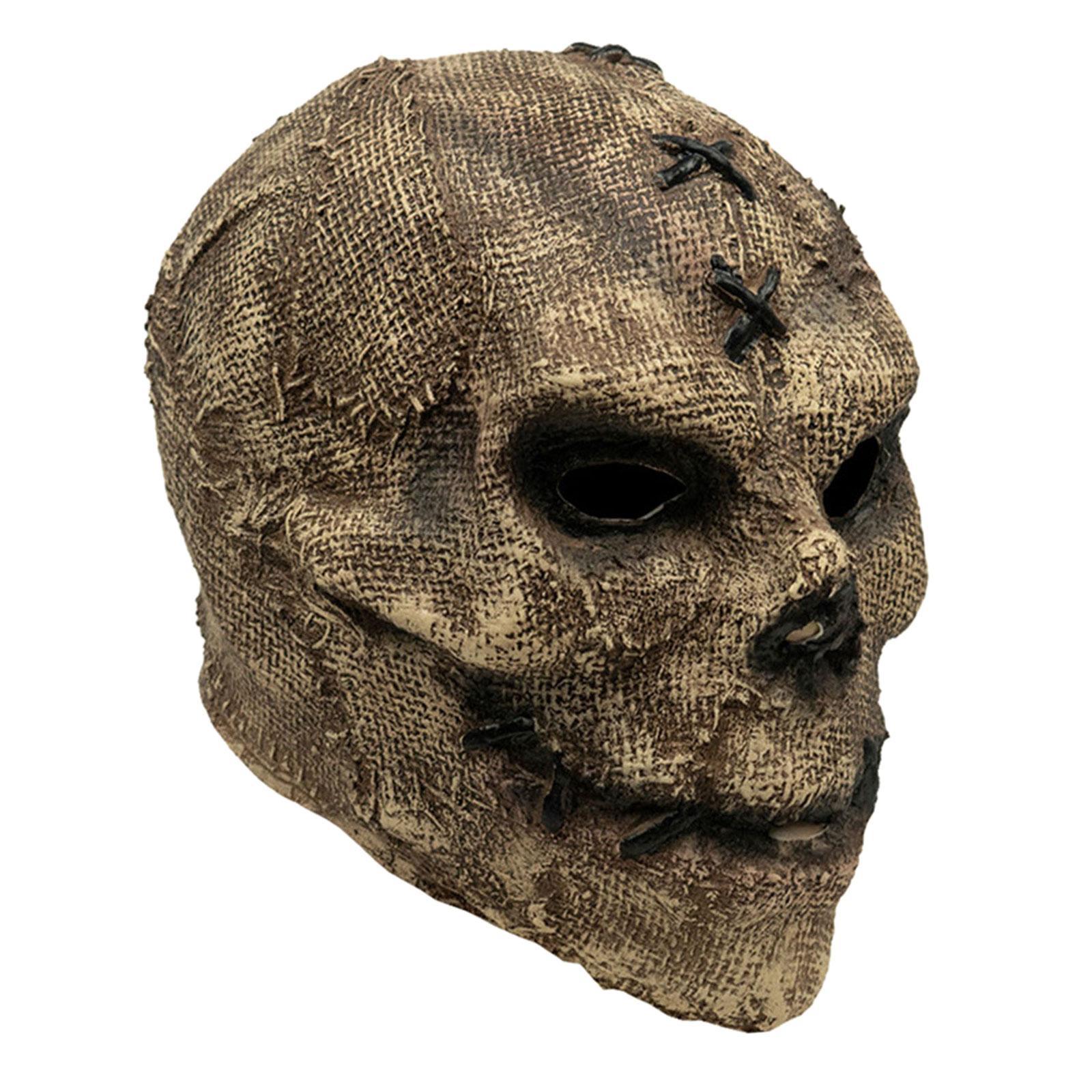 Full Head Skull Ghastly Creepy Cosplay Props for Dress Costume Festival