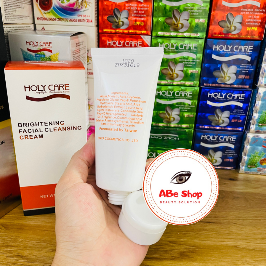 SỮA RỬA MẶT HOLY CARE - BRIGHTENING FACIAL CLEANSING CREAM - SẠCH SÂU TRÊN BỀ MẶT DA 120ml