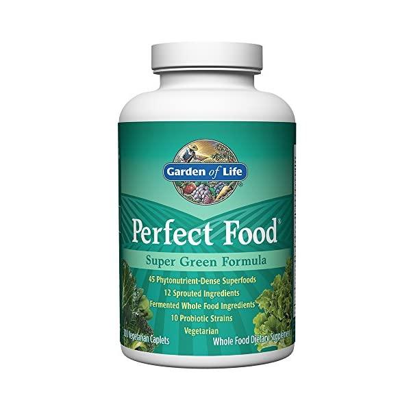 Garden of Life Whole Food Vegetable Supplement - Perfect Food Green Superfood Dietary Supplement, 300 Vegetarian Caplets