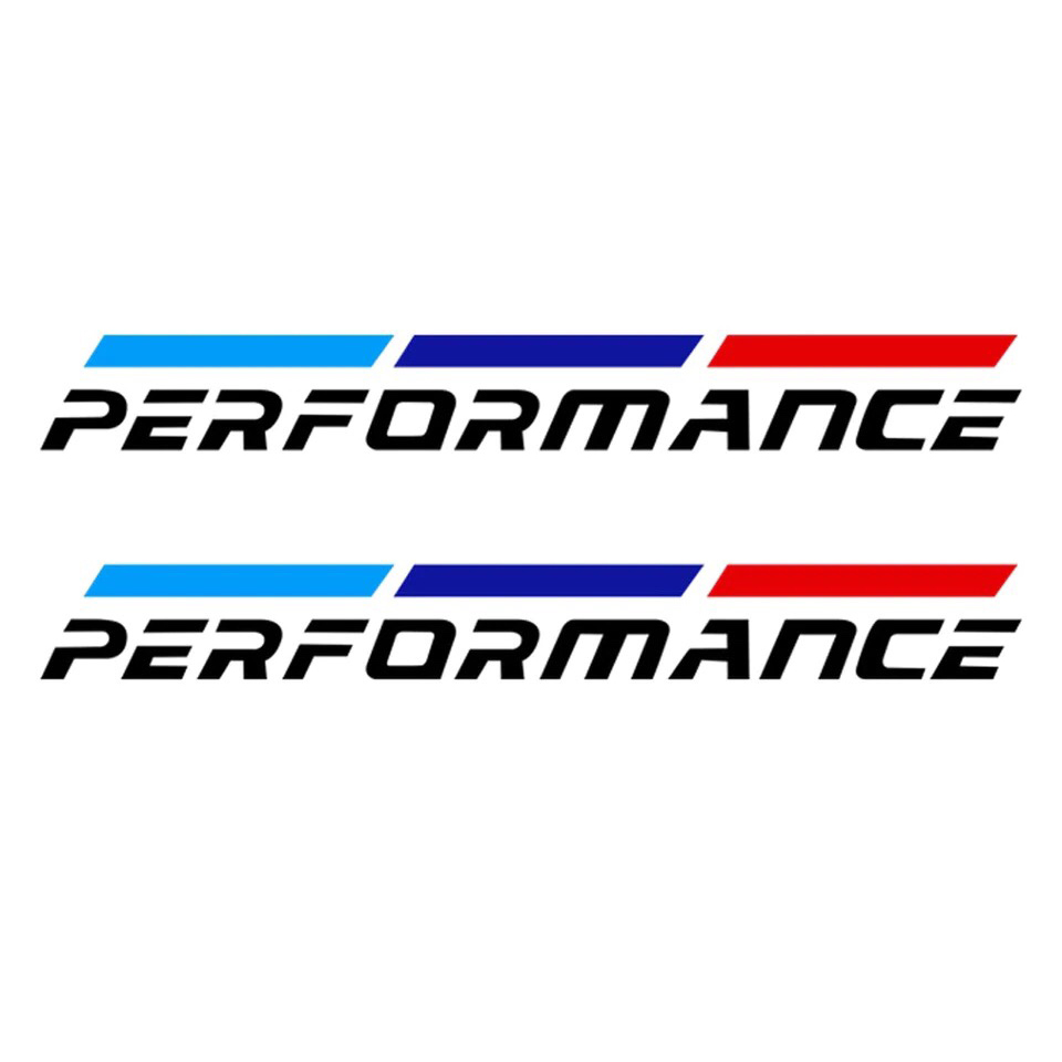 Bộ 2 tem dán cửa xe ô tô Performance 02