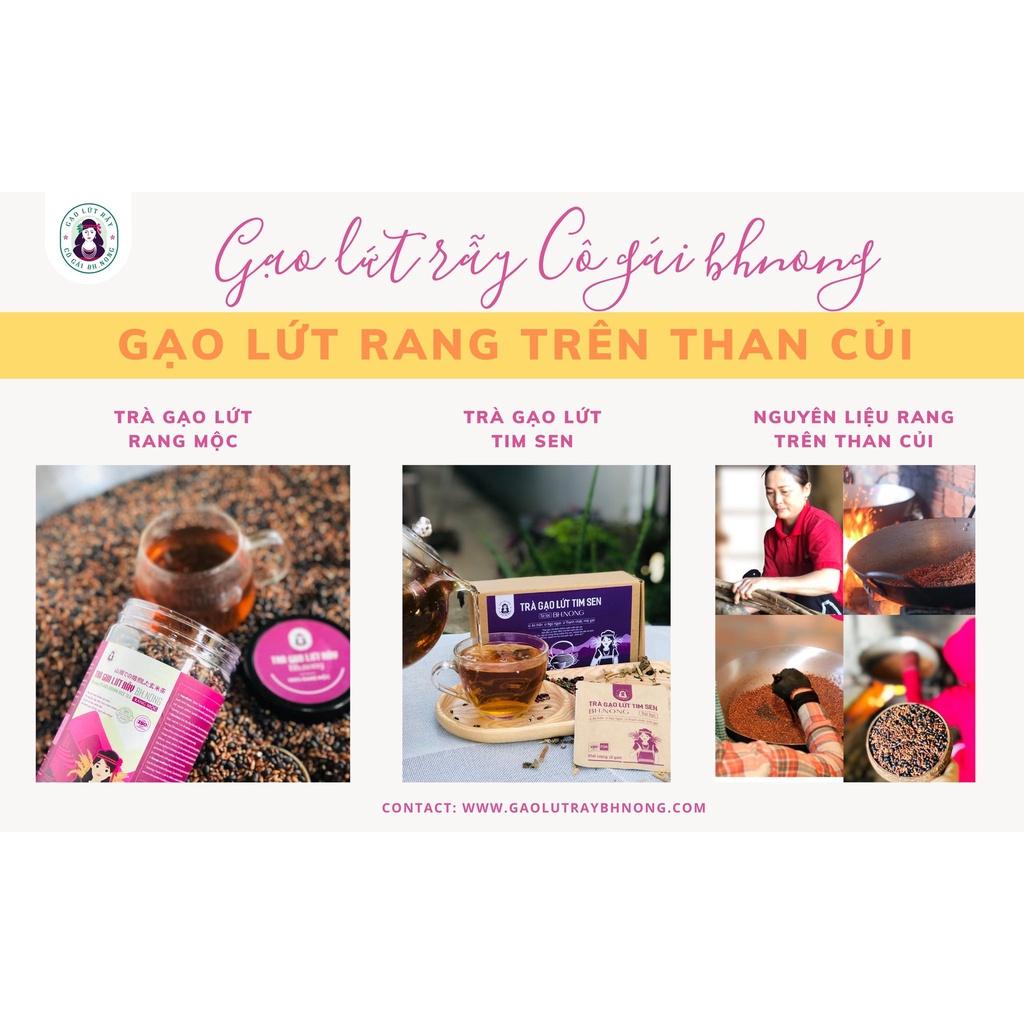 Trà gạo lứt rẫy Bhnong túi 500gr, thải độc tốt cho sức khỏe, giữ dáng, đẹp da