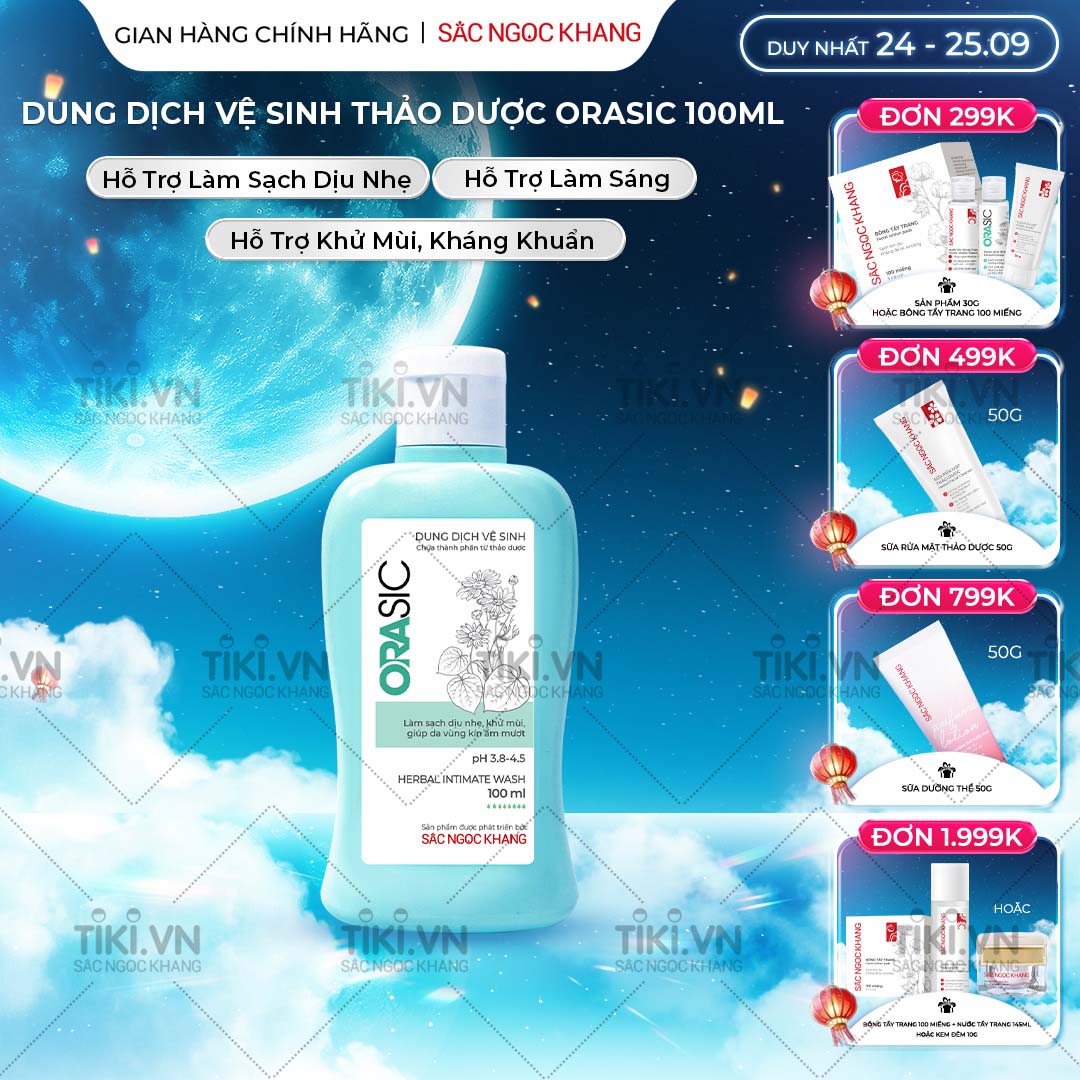 Dung dịch vệ sinh Orasic (100ml) kháng khuẩn thiên nhiên