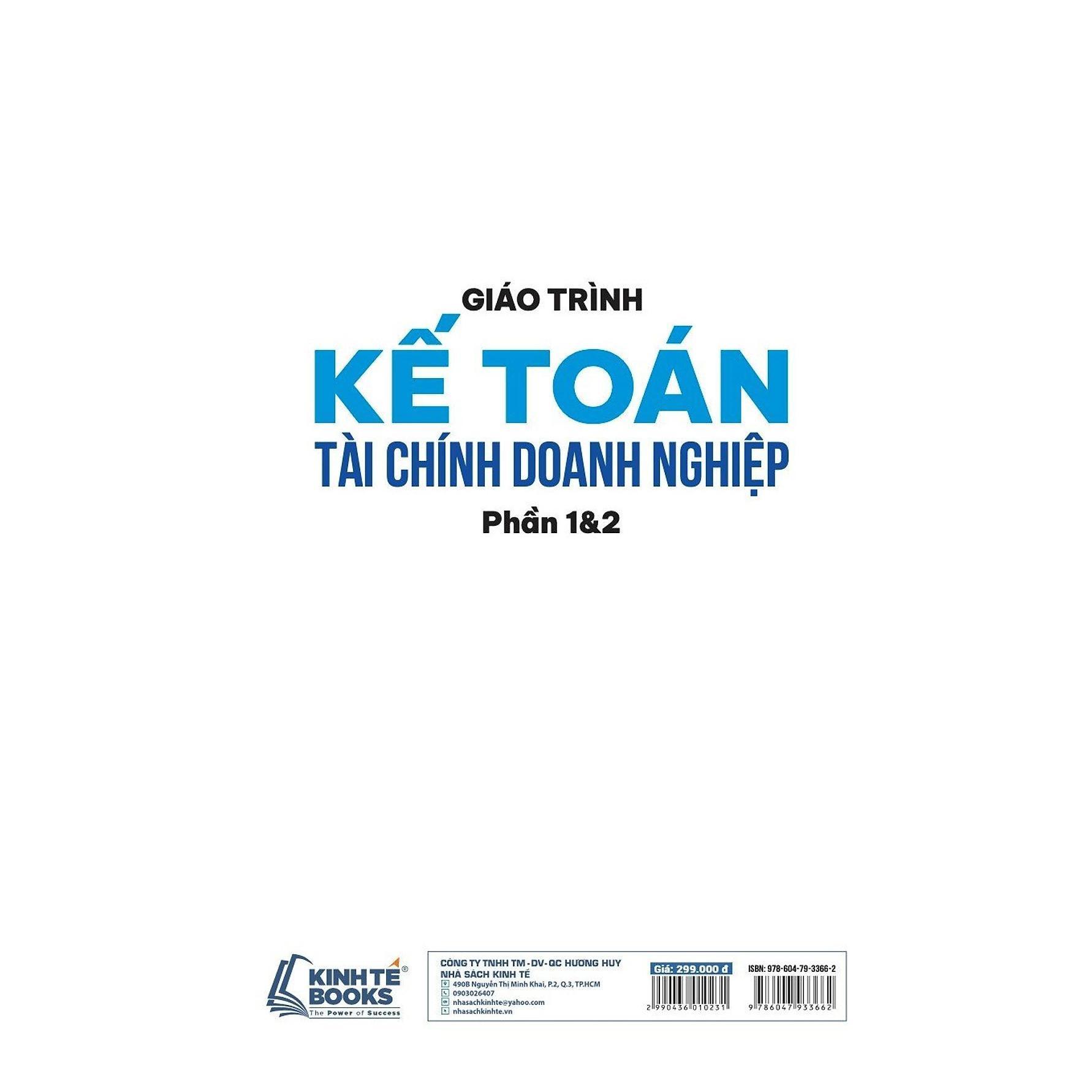 Sách - Giáo Trình Kế Toán Tài Chính Doanh Nghiệp - Phần 1 &amp; 2 - NS Kinh Tế