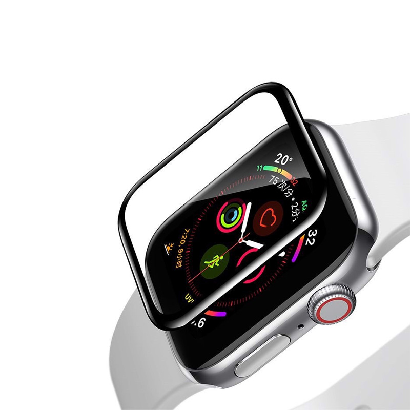 Dán màn hình Apple Watch 44mm Baseus full viền đen - Hàng Nhập Khẩu