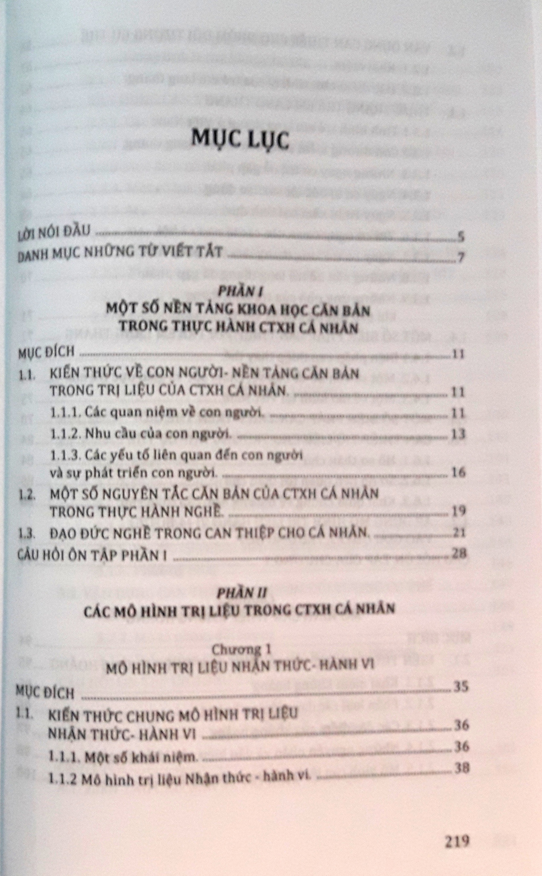 Giáo trình mô hình công tác xã hội cá nhân