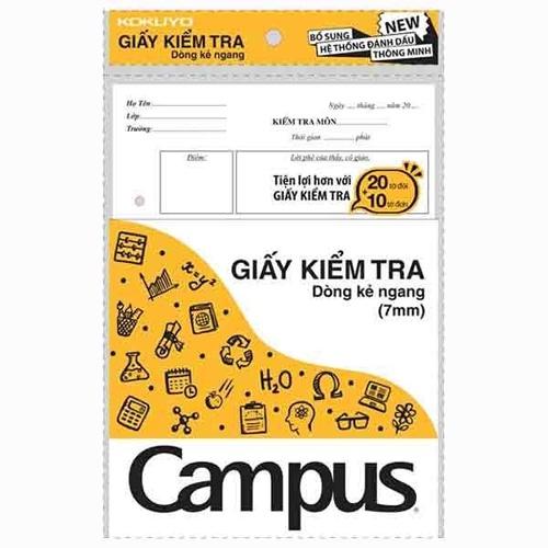 Giấy kiểm tra Cấp 2 / Giấy kiểm tra kẻ ngang Campus TP-BM70G-30 - TP-BS70G-25