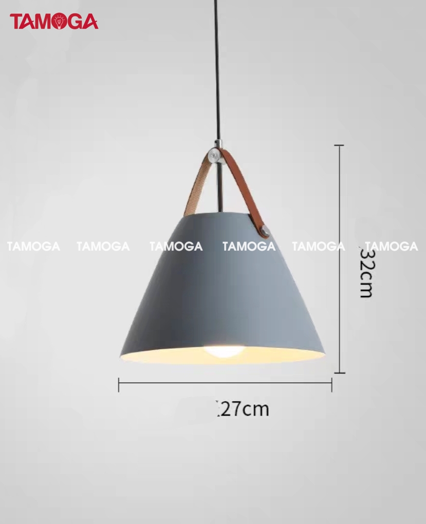 Đèn thả trang trí quai da TAMOGA VKAS 5007/1 + Tặng kèm bóng led AS Vàng