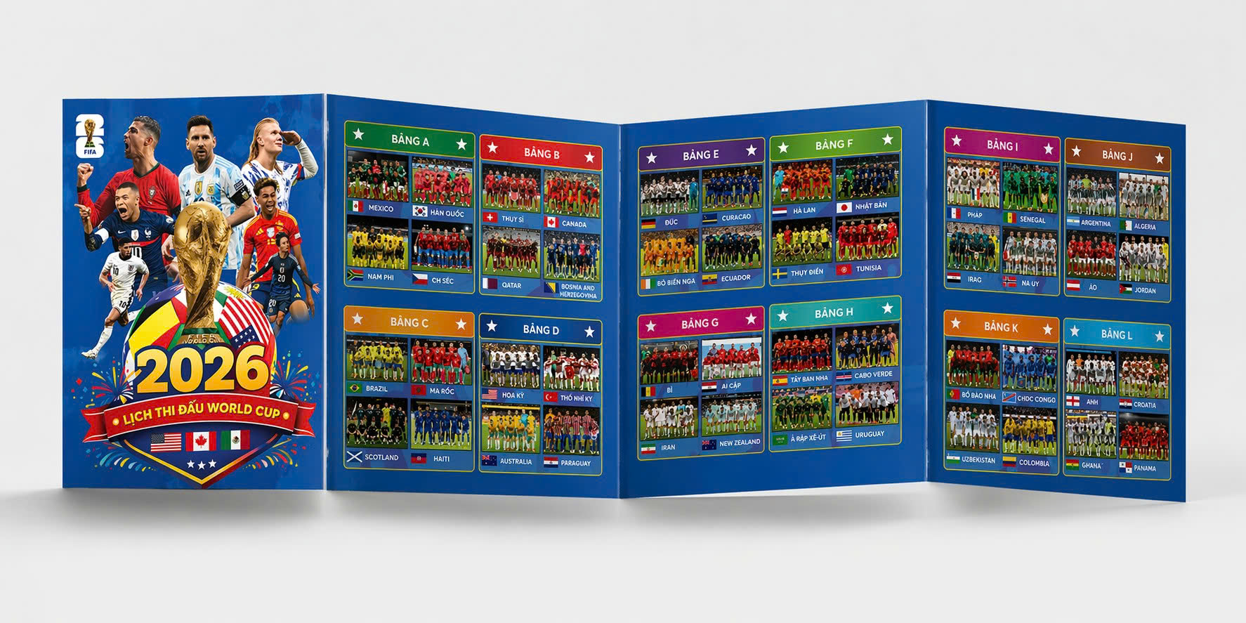 (Bản gấp gọn) LỊCH THI ĐẤU BÓNG ĐÁ WORLD CUP 2026 – ndbooks