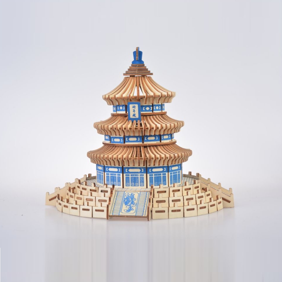 Đồ chơi lắp ráp gỗ 3D Mô hình Tháp Thiên Đường Laser