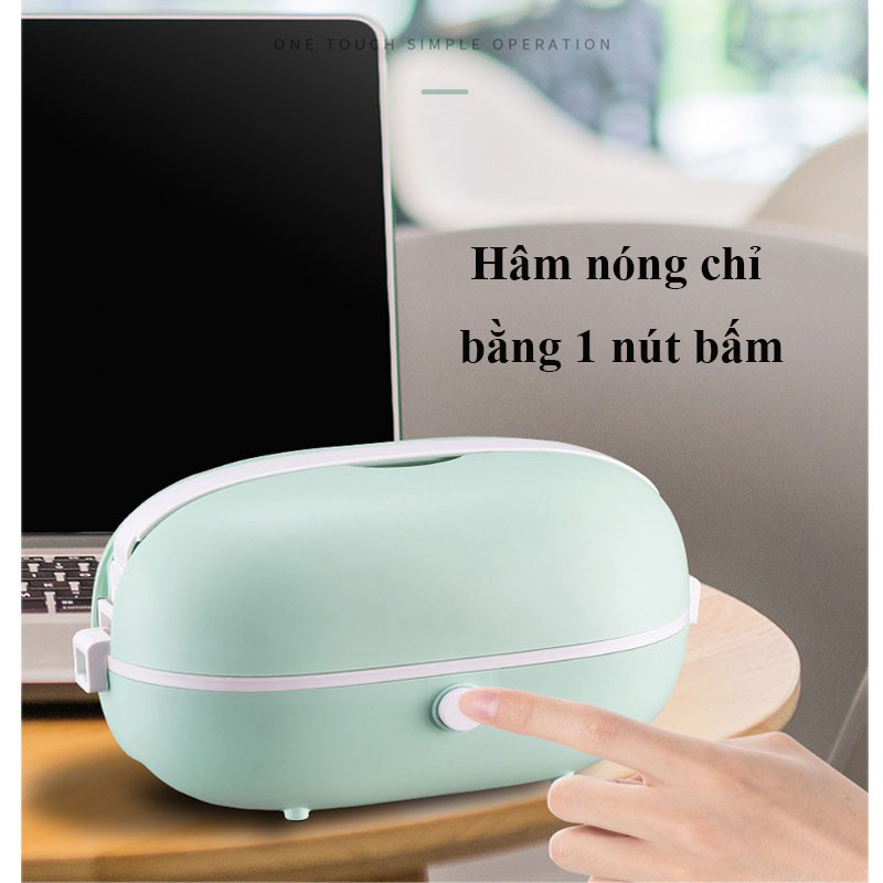 Hộp Cơm Cắm Điện - Nồi Cơm Điện Mini Văn Phòng Hâm Nóng Thức Ăn