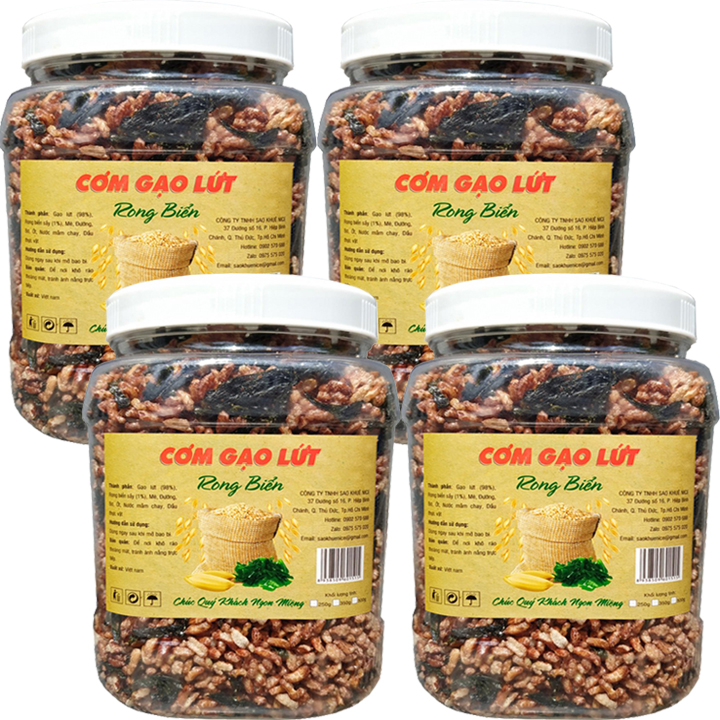 500g cơm gạo lứt rong biển sấy giòn thơm ngon