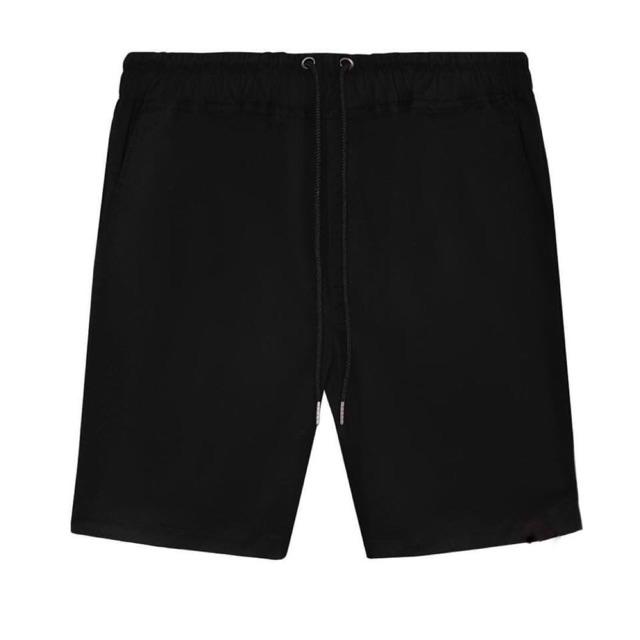 Quần Short Thun Đen Trơn UNISEX - chất cotton co dãn