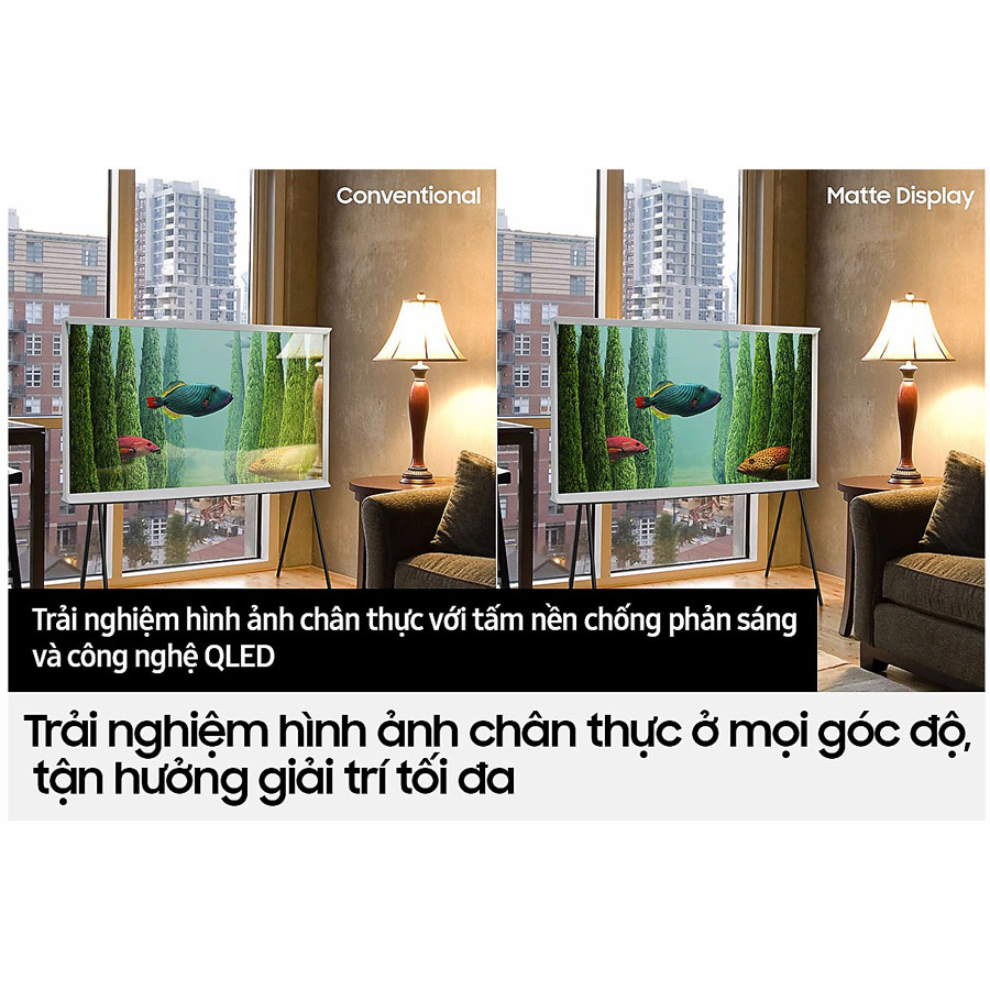 Smart Tivi Qled The Serif Samsung 4K 50 inch QA50LS01B - Model 2022