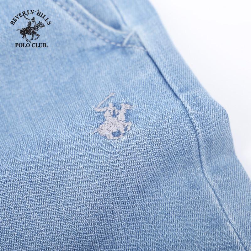 Quần short Nam Beverly Hills Polo Club Regularfit Denim Xanh QSRS20V157