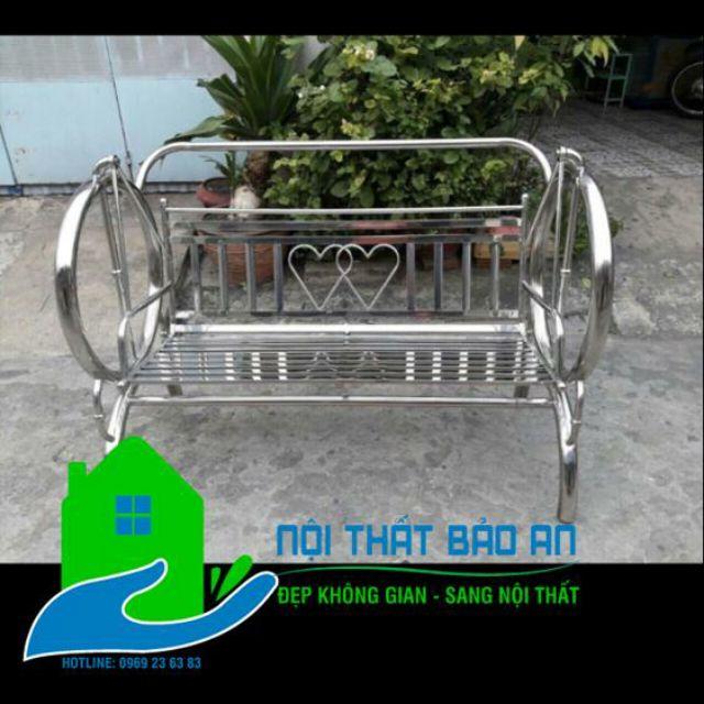 Xích đu mini inox KIỂU TRÁI TIM