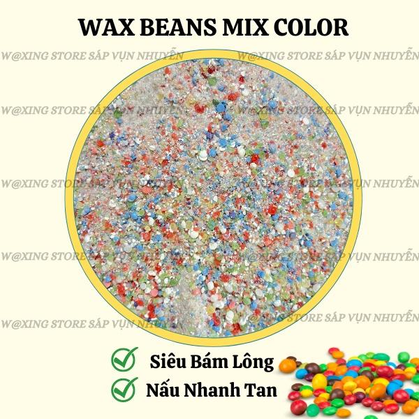 100G Sáp wax lông nóng dạng vụn siêu bám lông ,mau tan tặng kèm que gỗ